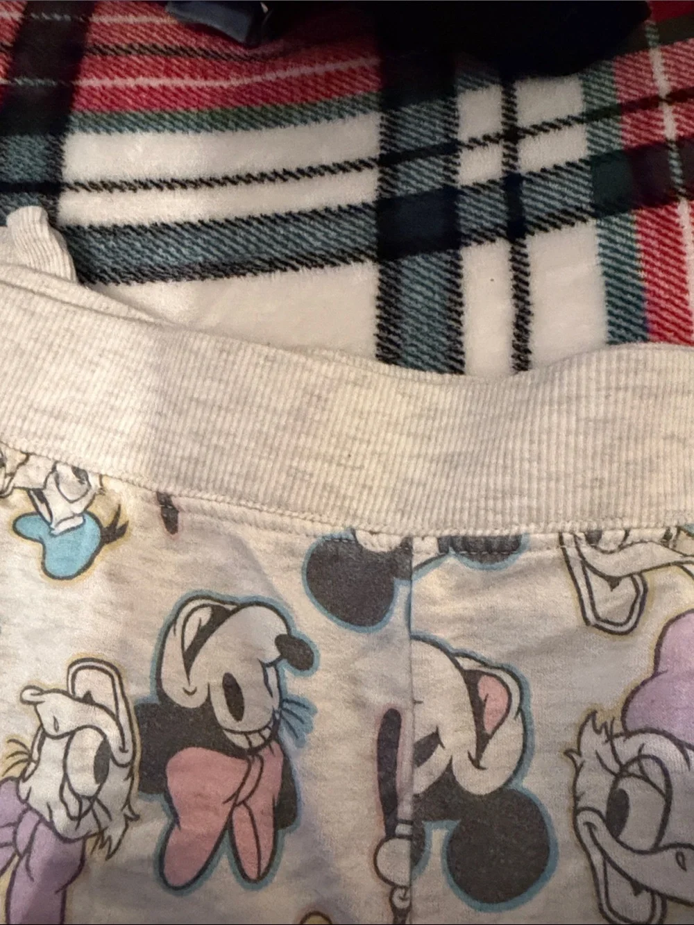 Disney Gray Minnie & Daisy Print Lounge Shorts with Pastel Accents - Picture 2 of 4